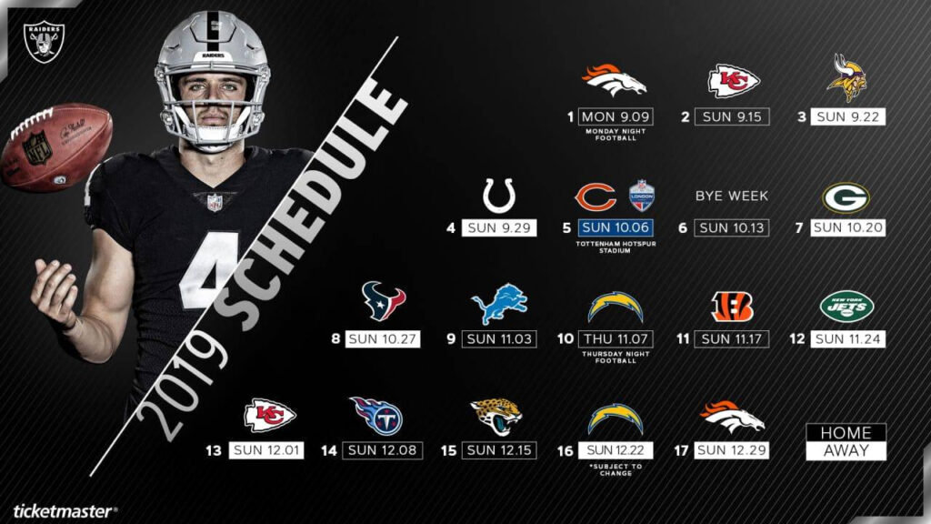 Raiders Handed Tough Hill To Climb With 2019 Schedule