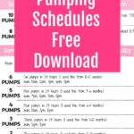 Sample Exclusive Pumping Schedules Pumping Schedule
