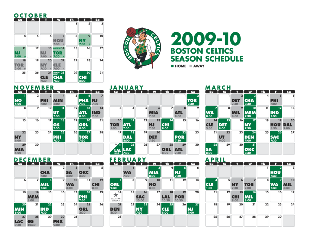 Schedule CelticsLife Boston Celtics Fan Site Blog