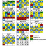 School Info A B Blue Yellow Schedule Free 2021