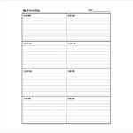 School Schedule Template 19 Free Word Excel PDF