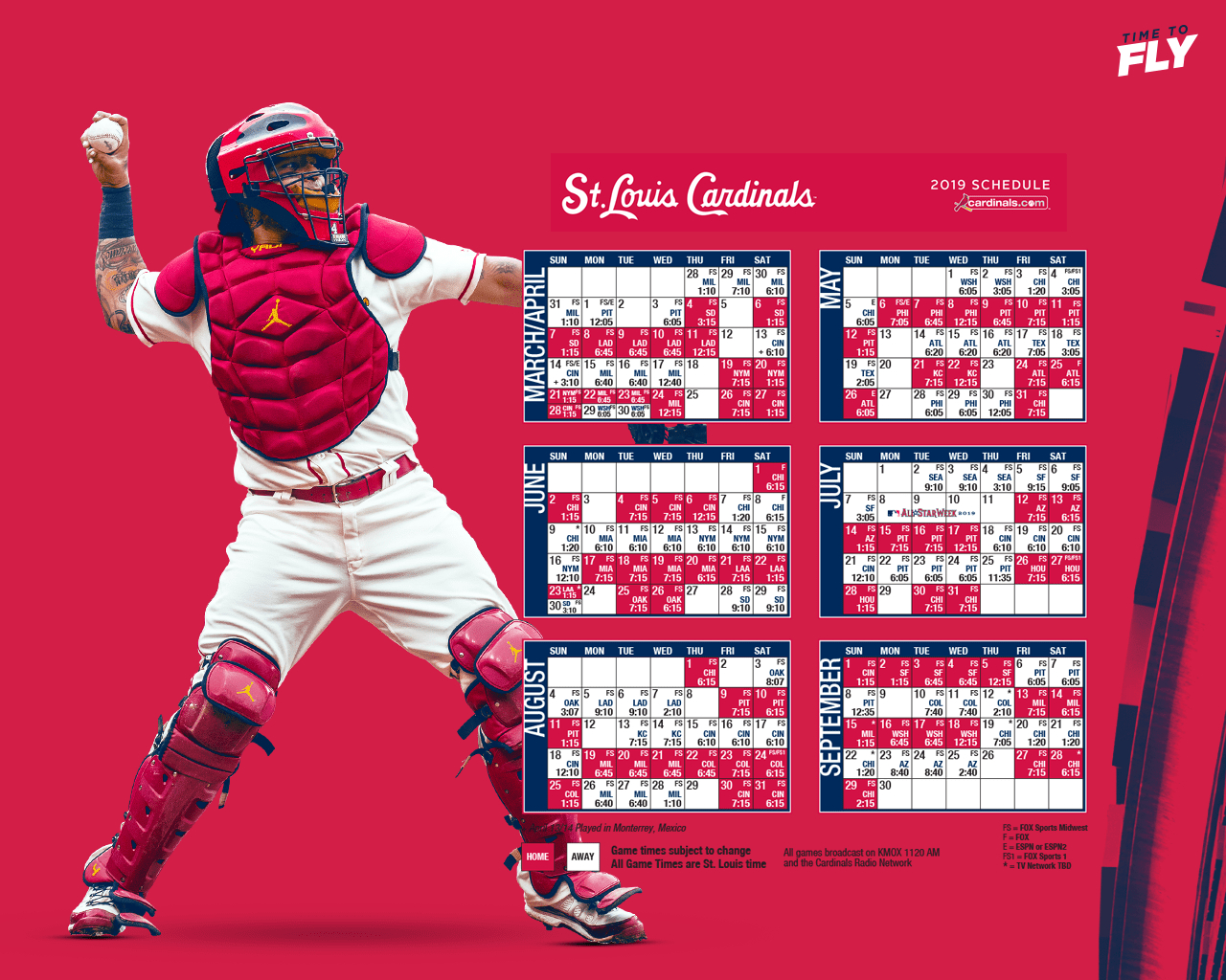 St Louis Cardinals Schedule 2019 Printable 