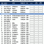 Tennessee Titans 2015 Schedule Printable Version Here