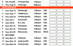 The Best Cleveland Browns Printable Schedule Jimmy Website