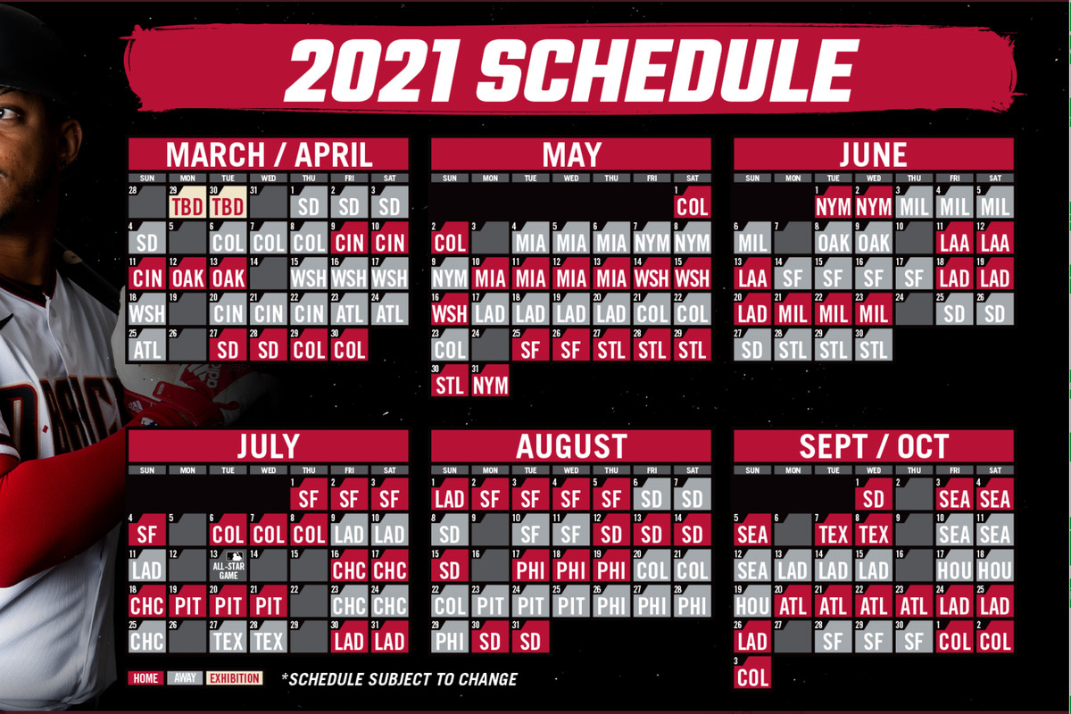 The Diamondbacks Release 2021 Schedule AZ Snake Pit