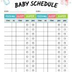 This Free Printable Baby Schedule Chart Can Help Parents