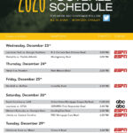 This Week s College Football Bowl TV Schedule