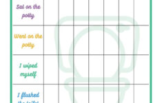 Visual Schedule Potty Training Chart Natural Beach Living