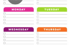 Weekly Cleaning Schedule Printable Weekly Cleaning