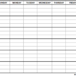 Weekly Schedule Printable Template Customizable Weekly