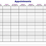12 Free Sample Appointment Schedule Templates Printable