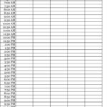 15 Minute Schedule Printable Template Template Calendar