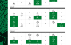 2020 2021 Boston Celtics Printable Schedule NBC Sports