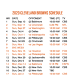 2020 2021 Cleveland Browns Lock Screen Schedule For IPhone