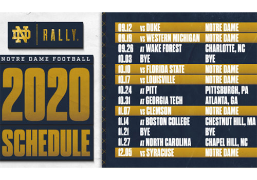 2020 2021 Football Schedule News The Daily Domer