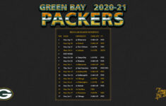 2020 2021 Green Bay Packers Wallpaper Schedule