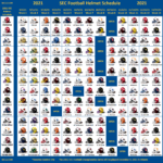 2021 SEC Football Helmet Schedule SEC12 SEC Football