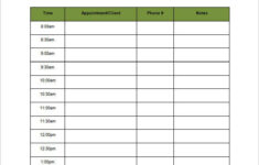 24 Appointment Schedule Templates DOC PDF Free