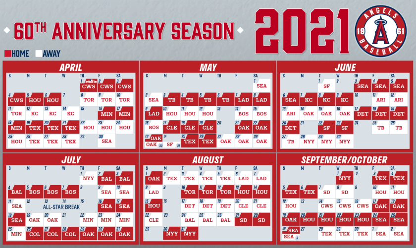 Angels Unveil Their Schedule For 2021 MLB Regular Season