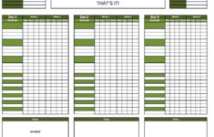 Blank Printable Workout Calendar Template With Images