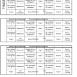 Classic P90x Workout Schedule Printable Pdf Download