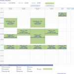 College Class Schedule Template Template Business