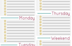 Daily Cleaning Schedule Blank IMAGE Cleaning Schedule