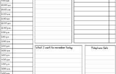 Daily Hourly Schedule Template Download Printable PDF