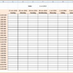 Daily Schedule Maker Printable Receipt Template
