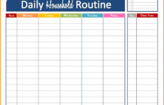 Daily Schedule Maker Task List Templates