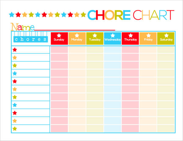 FREE 9 Kid S Chore Schedule Templates In PDF MS Word