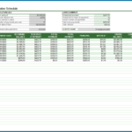 Free Monthly Amortization Schedule Template Templateral
