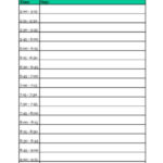 Free Printable 15 Minute Increments Archives Running A