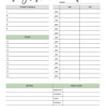 Free Printable Daily Planners Template Business PSD