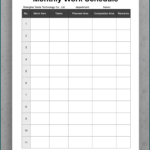 Free Printable Monthly Work Schedule Template Bogiolo