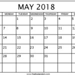 May Schedule Template Funfin