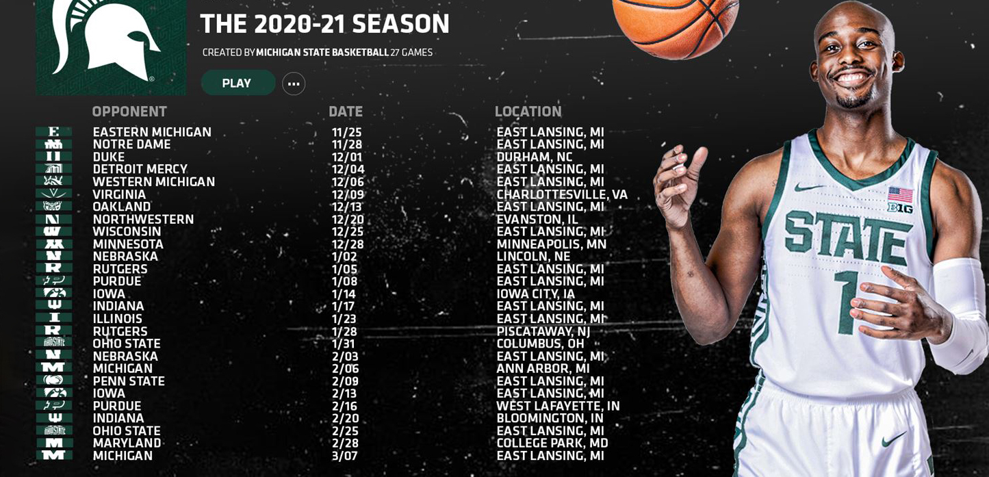 Men s Basketball Schedule For 2020 21 Season Announced 