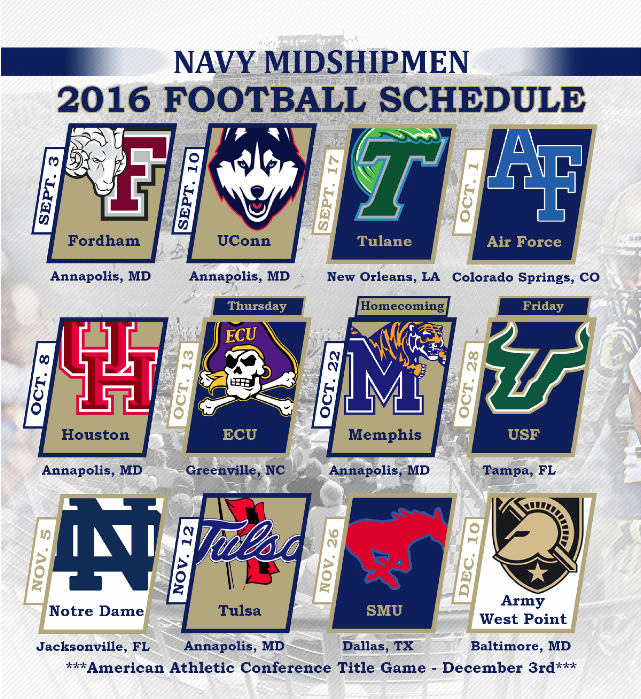 Navy Football Schedule 2020