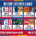 NBA Standings 2020 Schedule Results Team Pilipinas