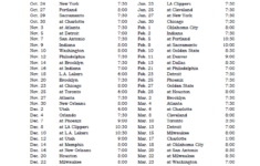 Printable 2018 2019 Miami Heat Schedule With Images