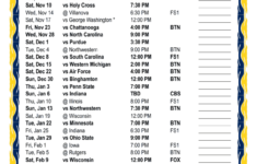 Printable 2018 2019 Michigan Wolverines Basketball Schedule