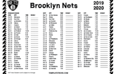 Printable 2019 2020 Brooklyn Nets Schedule