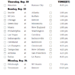 Printable NFL Week 1 Schedule Pick Em Pool 2020