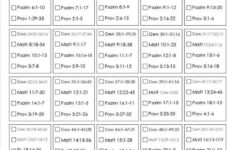 Printable Read The Bible In One Year Plan Year Bible