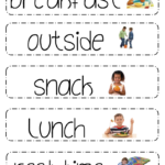 Printable Schedule Picture Cards For Preschool Classrooms