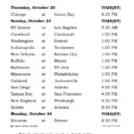 Printable Week 7 NFL Schedule Pick Em Sheets Nfl Week
