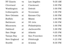 Printable Week 7 NFL Schedule Pick Em Sheets Nfl Week