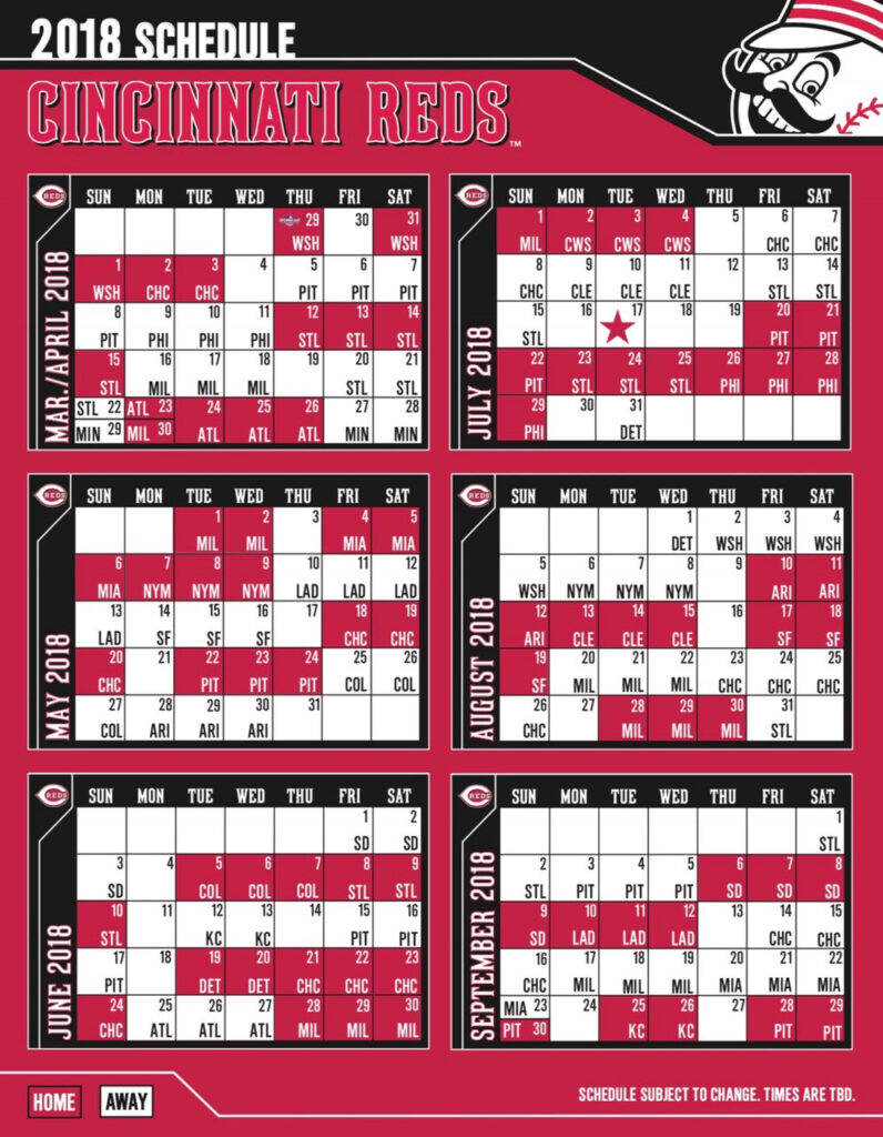 Reds Announce 2018 Schedule Better Off Red
