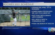 Rockies Announce 2021 Schedule YouTube