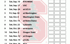 Stanford Cardinal Football Schedule 2016 Print Schedule